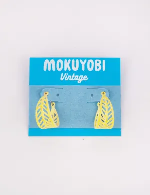 Banana Leaf Vintage Earrings