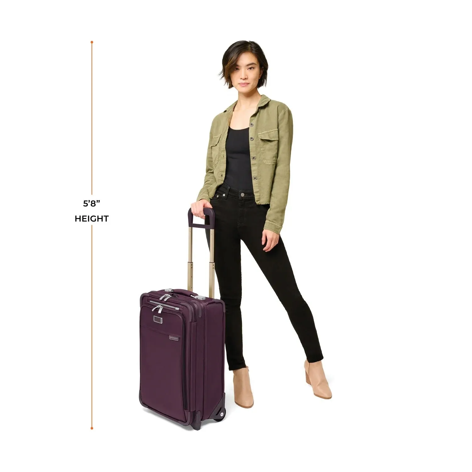 BASELINE Limited Edition Essential 2-Wheel Expandable Carry-On - Plum