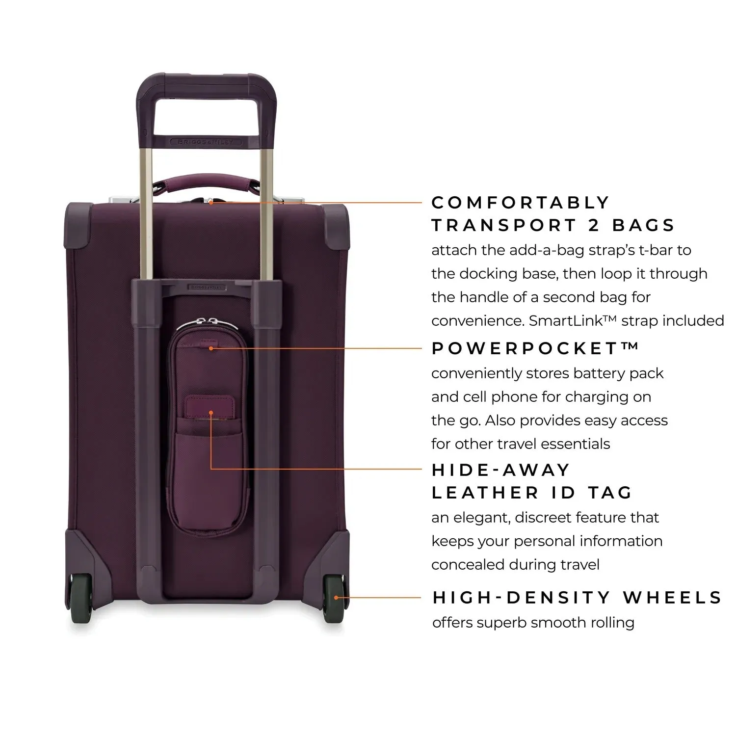 BASELINE Limited Edition Essential 2-Wheel Expandable Carry-On - Plum