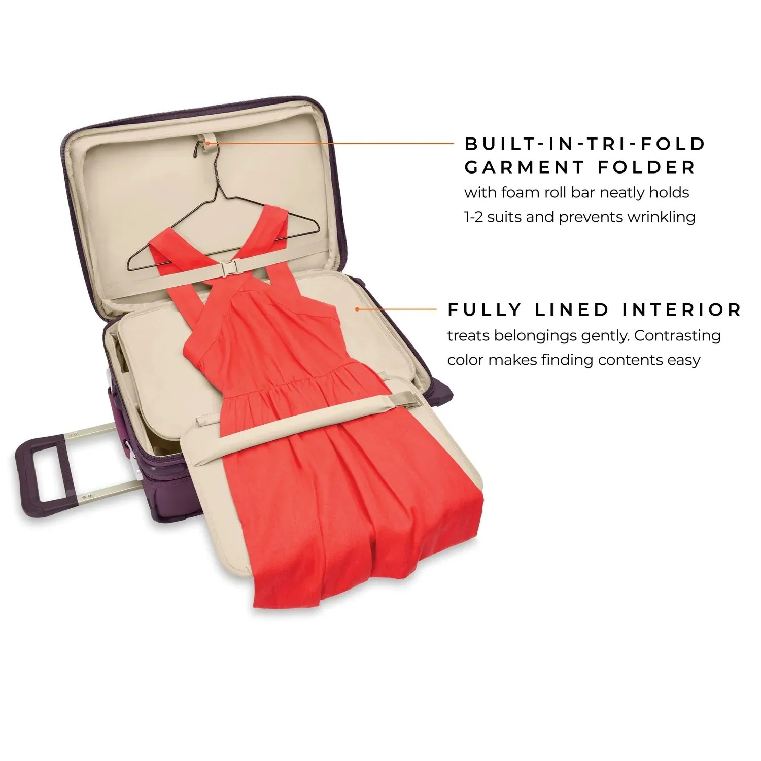 BASELINE Limited Edition Essential 2-Wheel Expandable Carry-On - Plum
