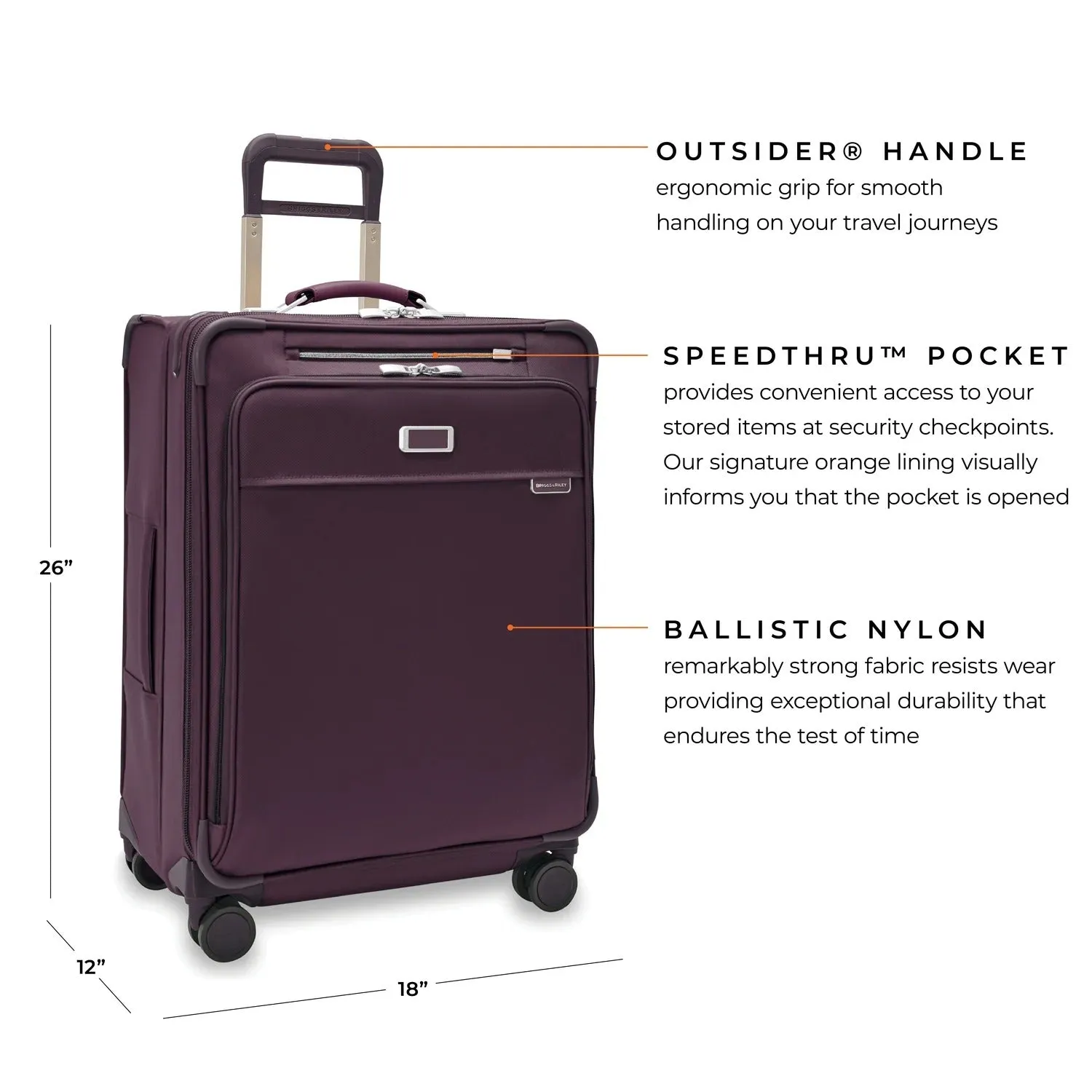 BASELINE Limited Edition Medium Expandable Spinner - Plum