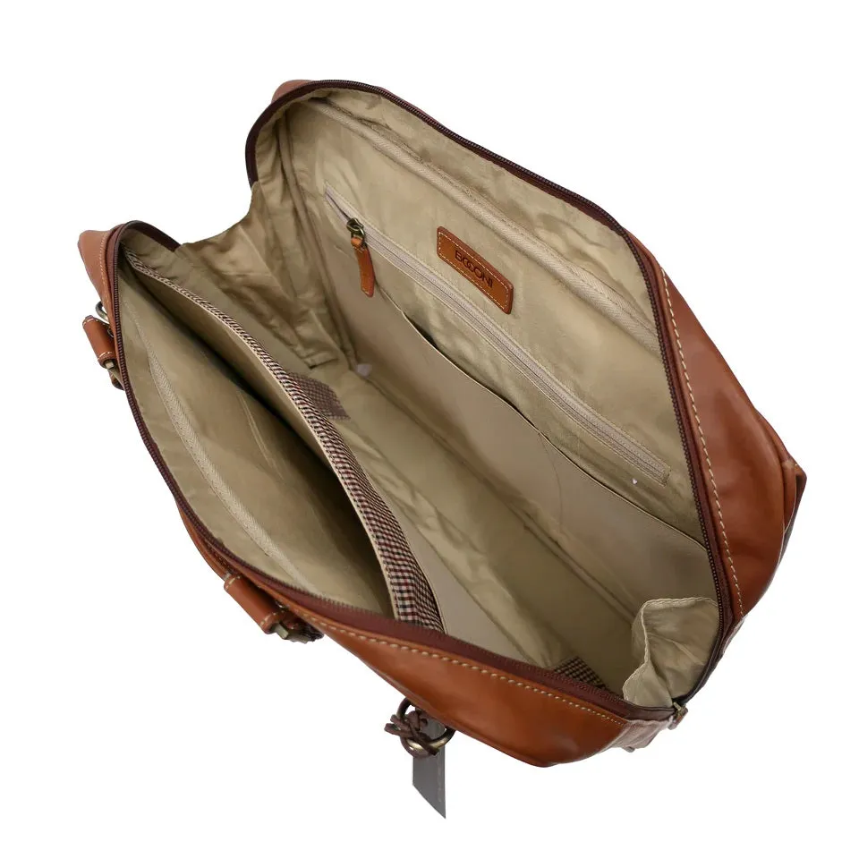 Boconi Bryant Leather Briefcase Analyst Bag