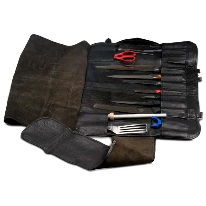 Boldric Leather Knife Bag - 18 Pockets