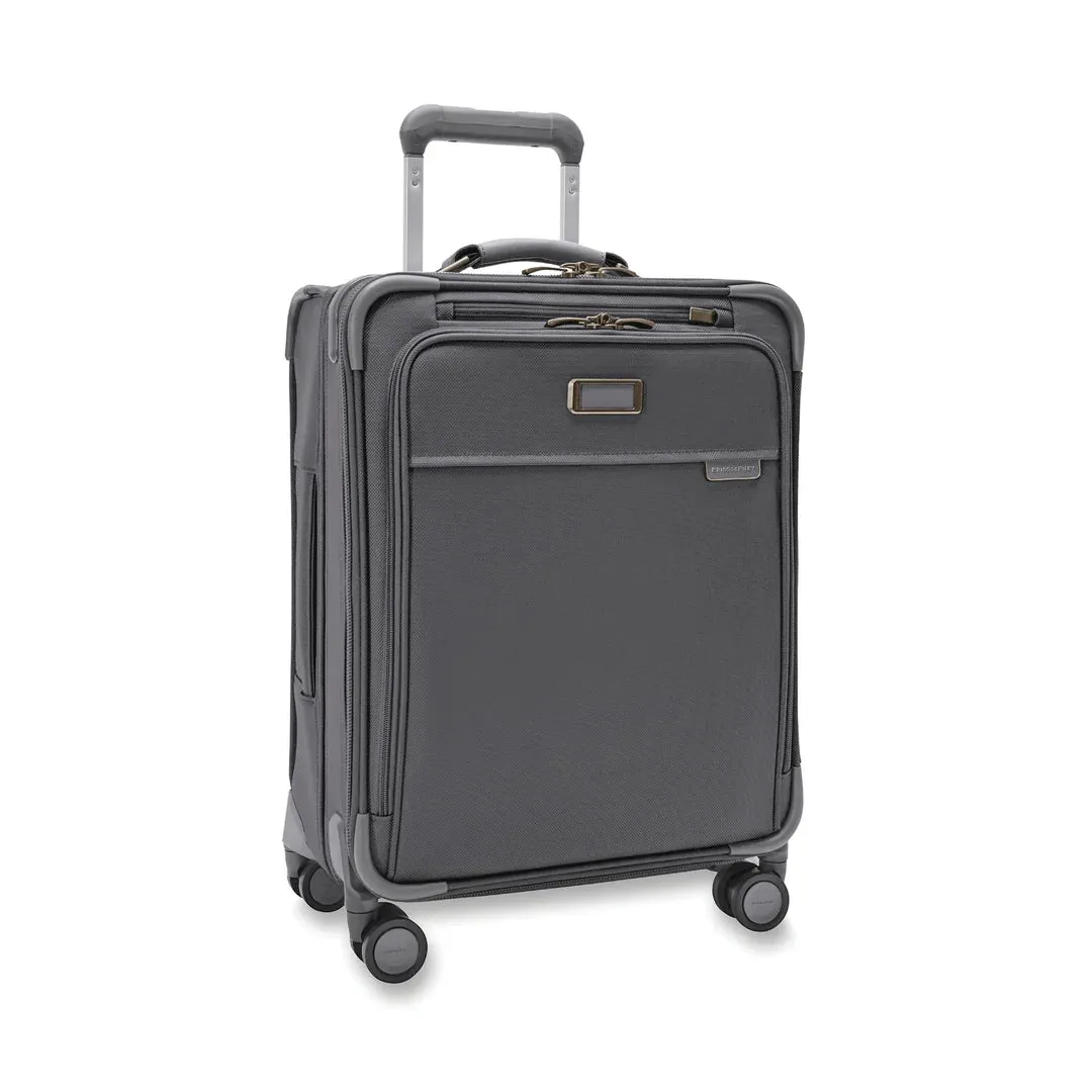 Briggs & Riley Baseline 21" Global Softside Carry-On Spinner with Suiter (Free Monogram)- BLU121CXSPW