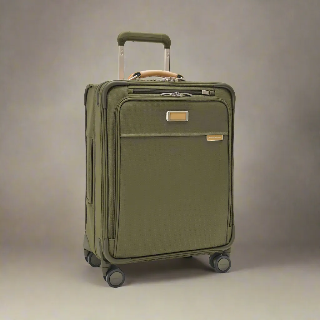 Briggs & Riley Baseline 21" Global Softside Carry-On Spinner with Suiter (Free Monogram)- BLU121CXSPW