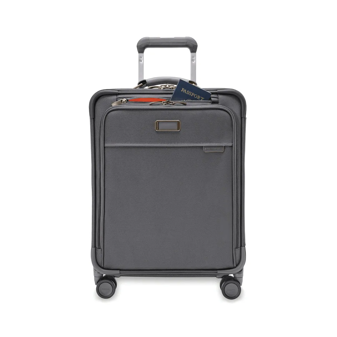 Briggs & Riley Baseline 21" Global Softside Carry-On Spinner with Suiter (Free Monogram)- BLU121CXSPW