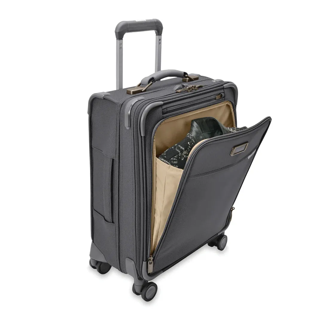 Briggs & Riley Baseline 21" Global Softside Carry-On Spinner with Suiter (Free Monogram)- BLU121CXSPW