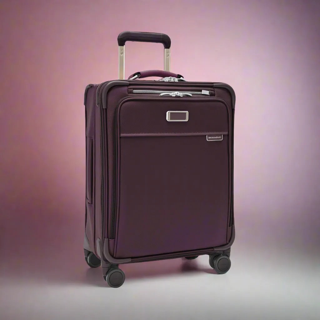 Briggs & Riley Baseline 21" Global Softside Carry-On Spinner with Suiter (Free Monogram)- BLU121CXSPW