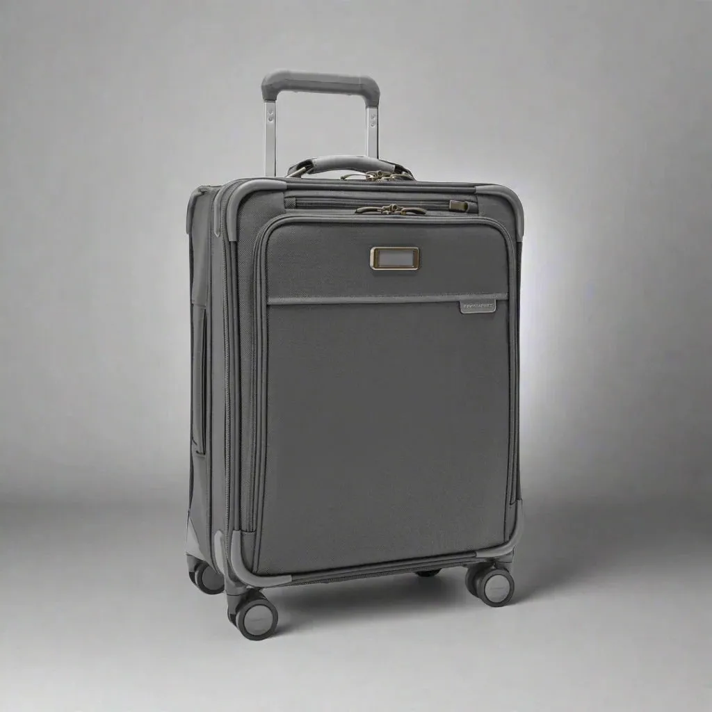 Briggs & Riley Baseline 21" Global Softside Carry-On Spinner with Suiter (Free Monogram)- BLU121CXSPW