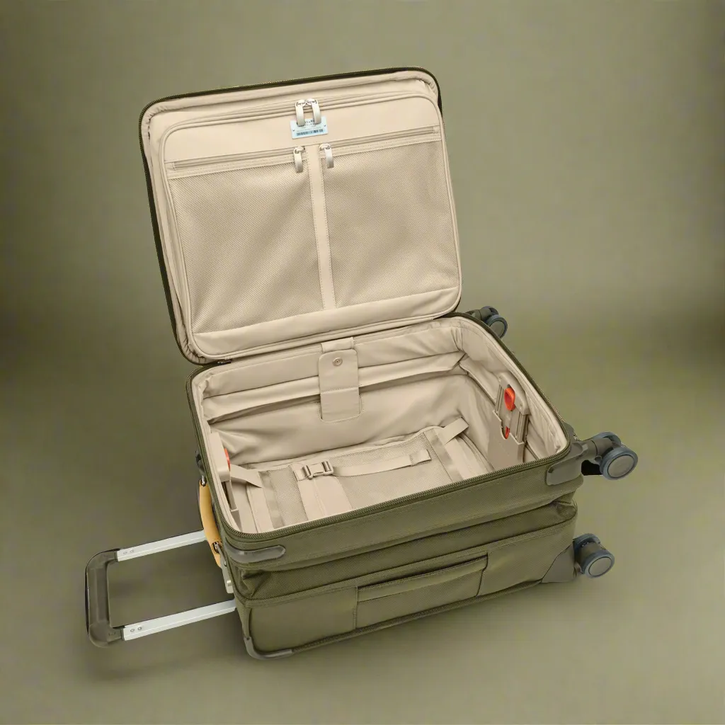 Briggs & Riley Baseline 21" Global Softside Carry-On Spinner with Suiter (Free Monogram)- BLU121CXSPW