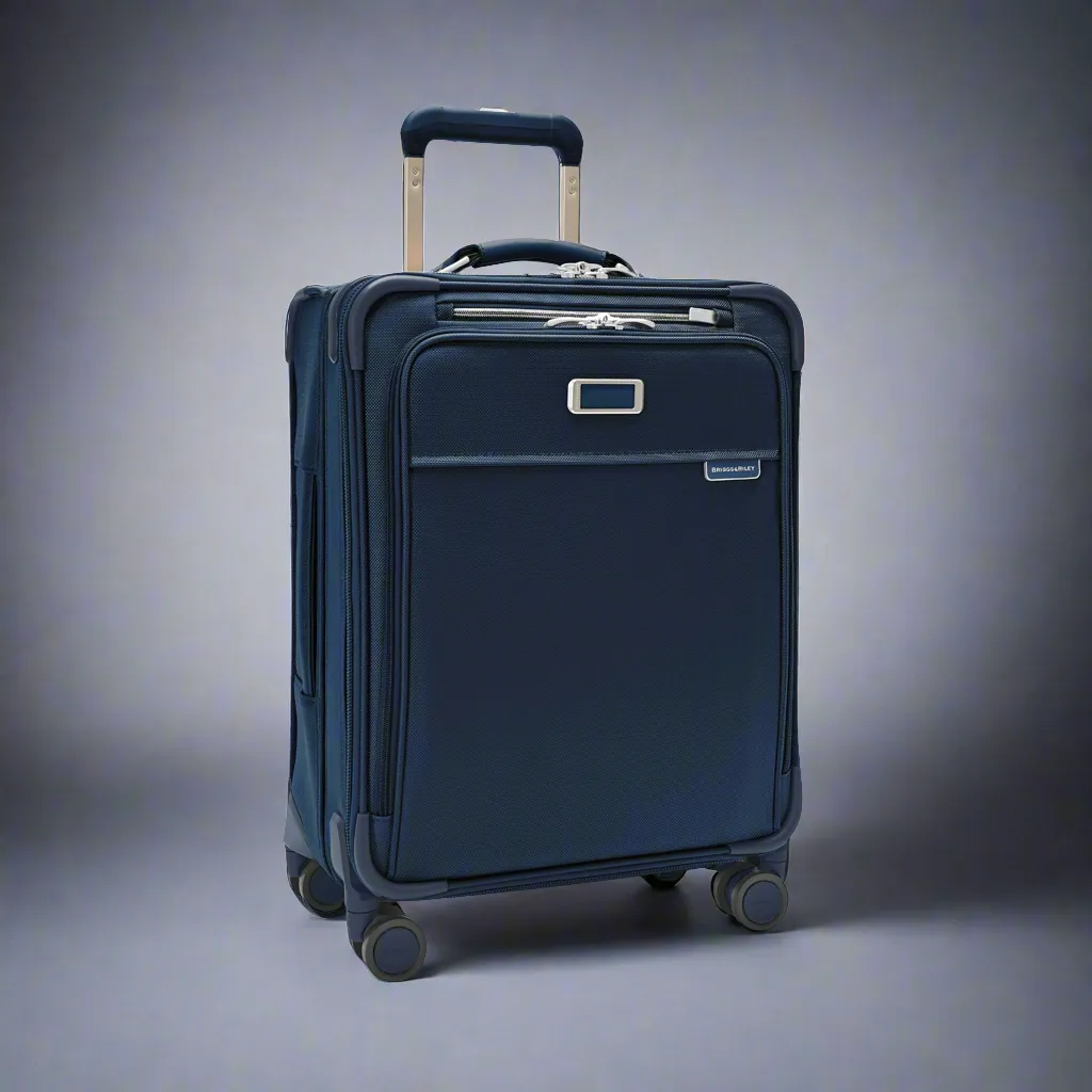 Briggs & Riley Baseline 21" Global Softside Carry-On Spinner with Suiter (Free Monogram)- BLU121CXSPW