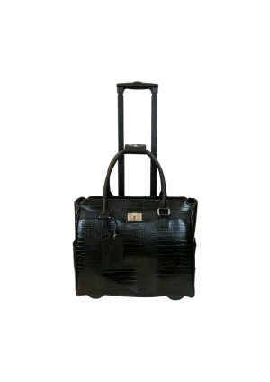 Cabrelli Cassandra Croc Roller briefcase