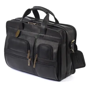 Claire Chase Executive Computer Leather Briefcase