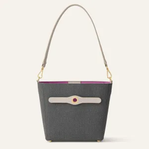 Complimentary Bag Q2 | Mini S - Charcoal Porcelain with Gold hardware