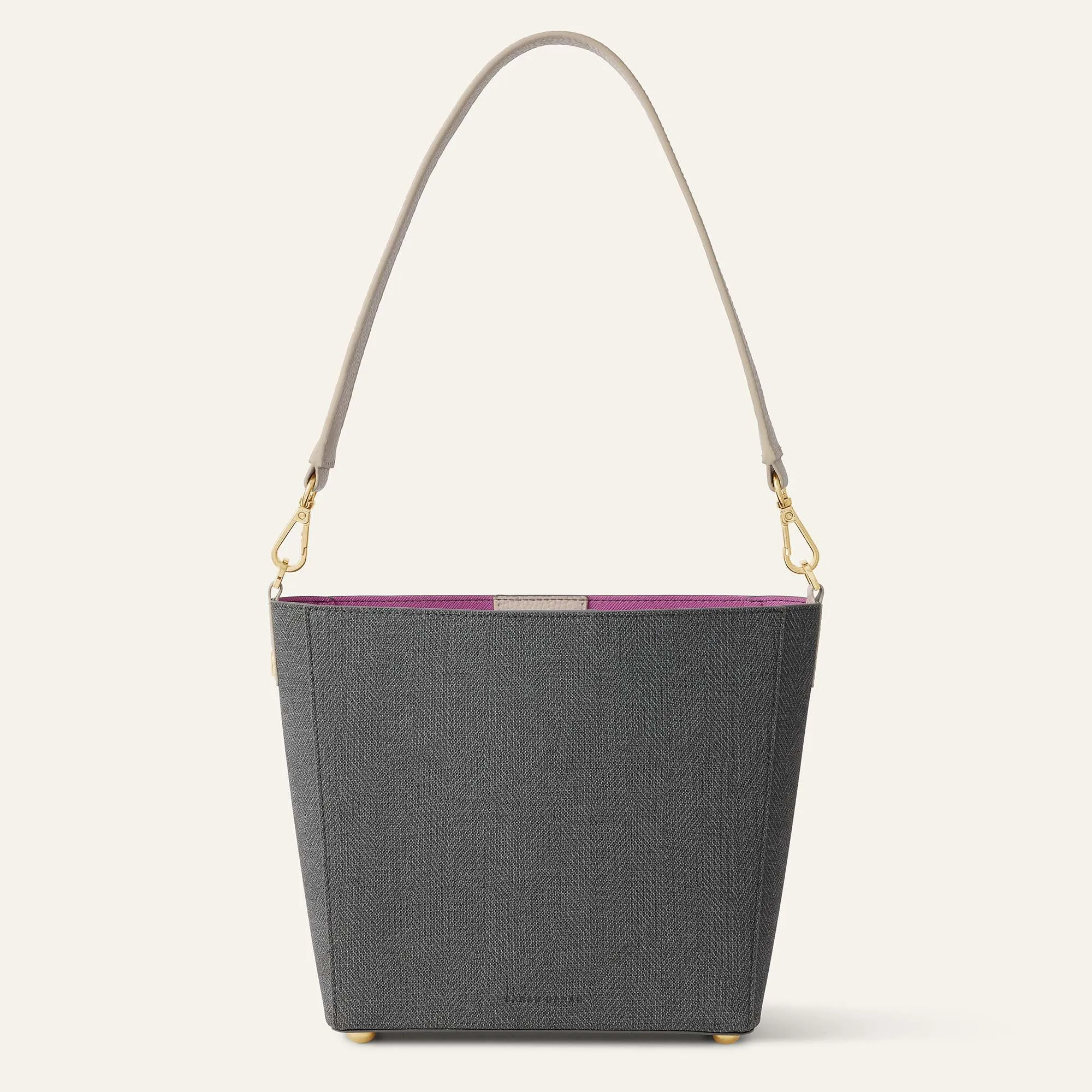 Complimentary Bag Q2 | Mini S - Charcoal Porcelain with Gold hardware