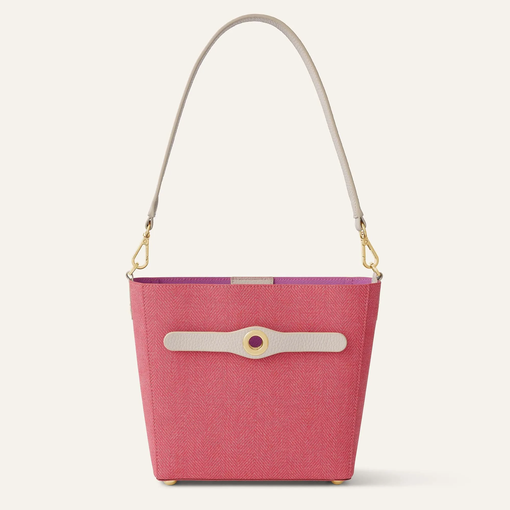 Complimentary Bag Q2 | Mini S - Strawberry Porcelain with Gold hardware
