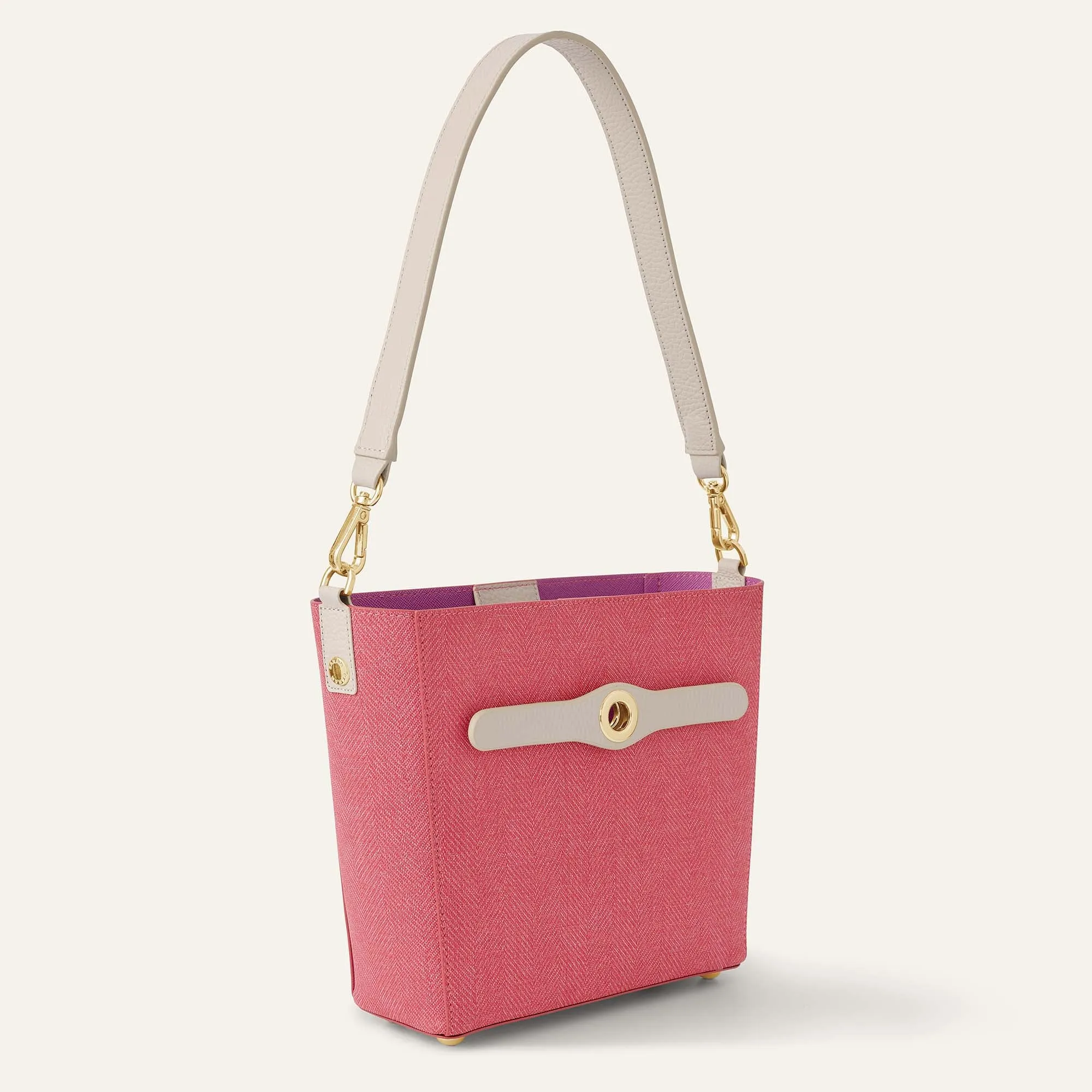Complimentary Bag Q2 | Mini S - Strawberry Porcelain with Gold hardware