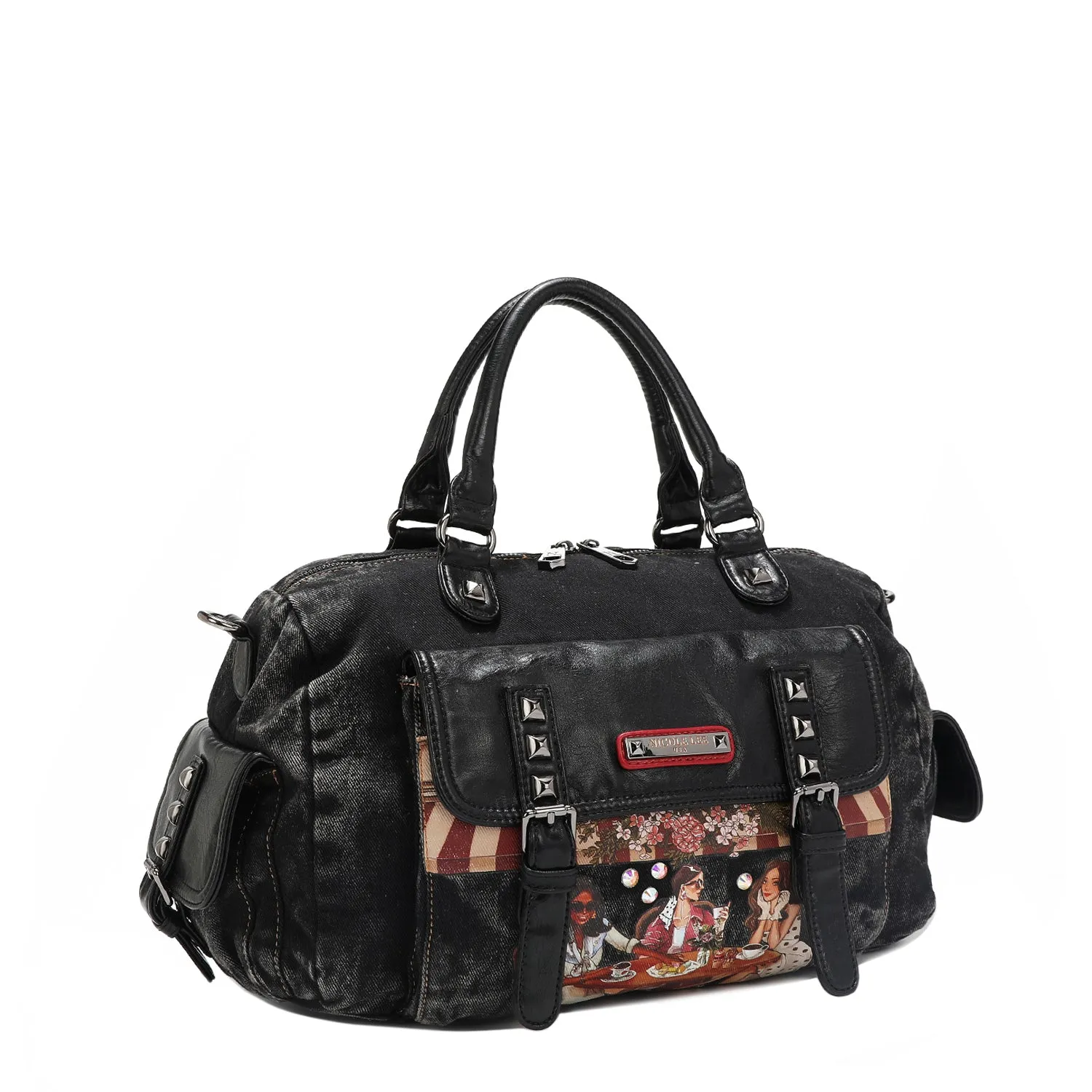 DENIM SISTERS SECRET MESSENGER HANDBAG