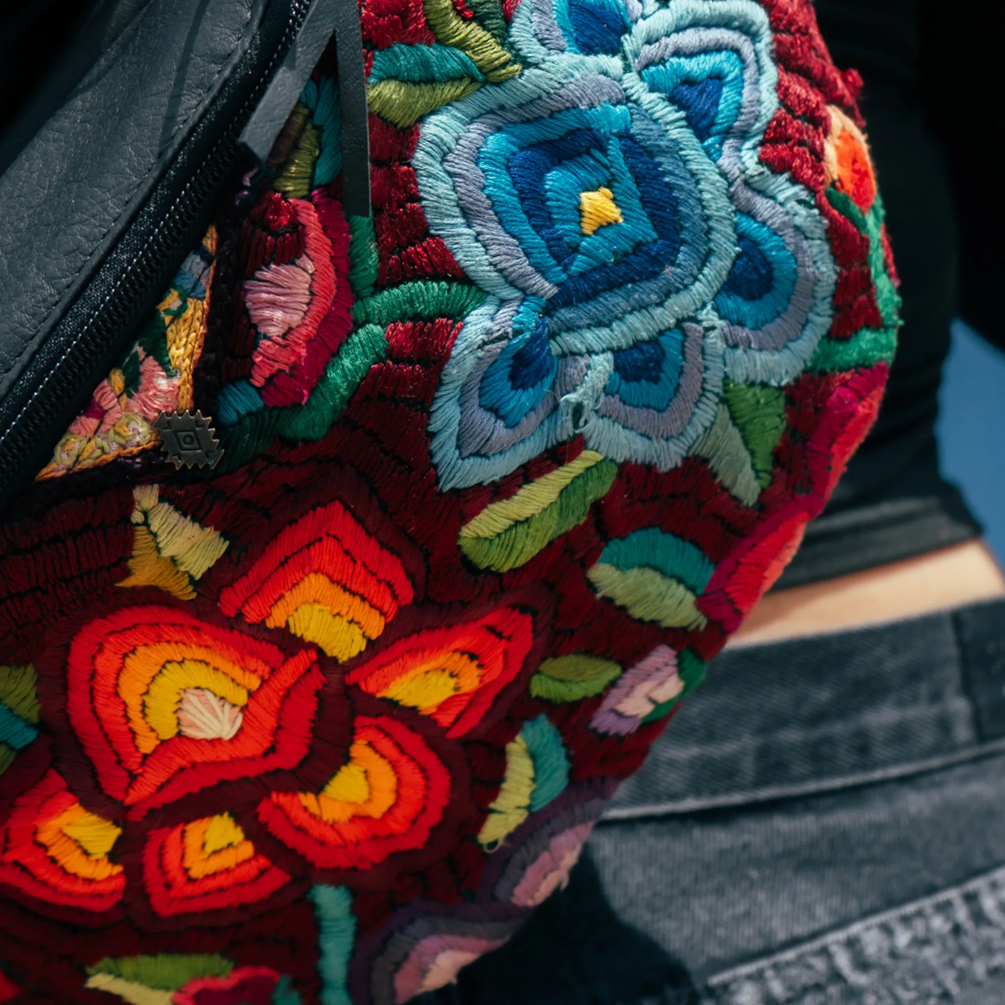 EL DON MANNY PACK - OOAK HUIPIL - BLACK - NO. 15751