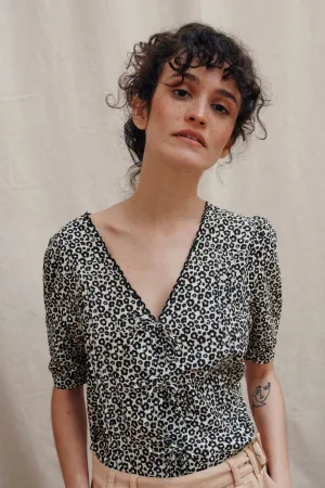 Emile et Ida Blaise Leopard Blouse