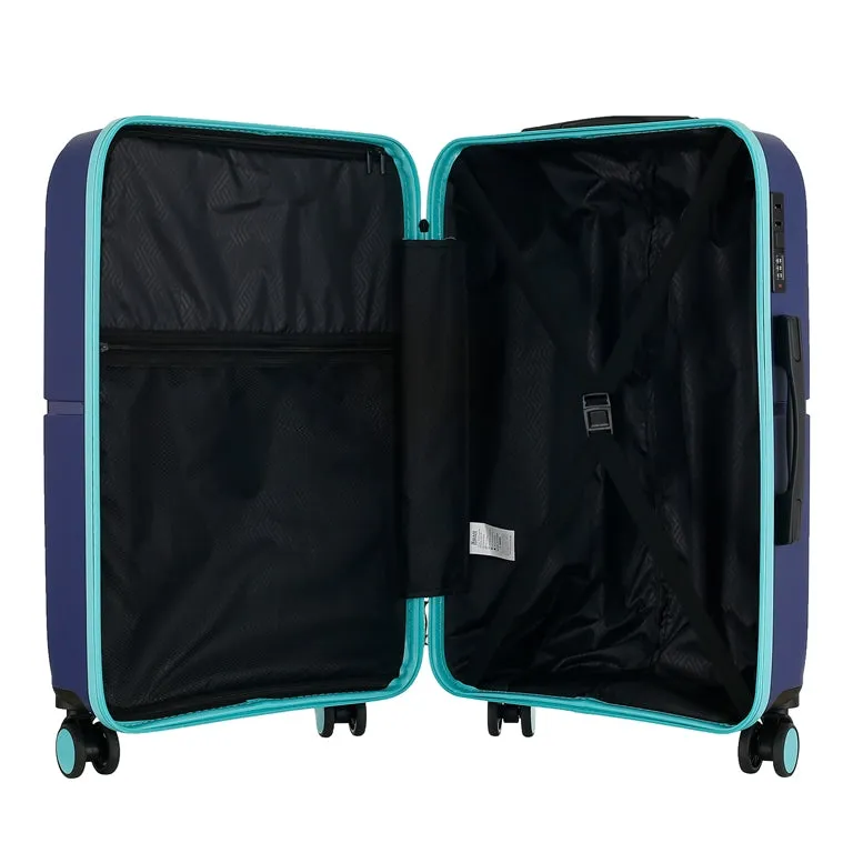 GALA 3-Piece Luggage Set – Polycarbonate Hardshell, Lightweight, 360° Dual Spinning Wheels, Combo Lock - 20", 24", 28" - Navy Teal