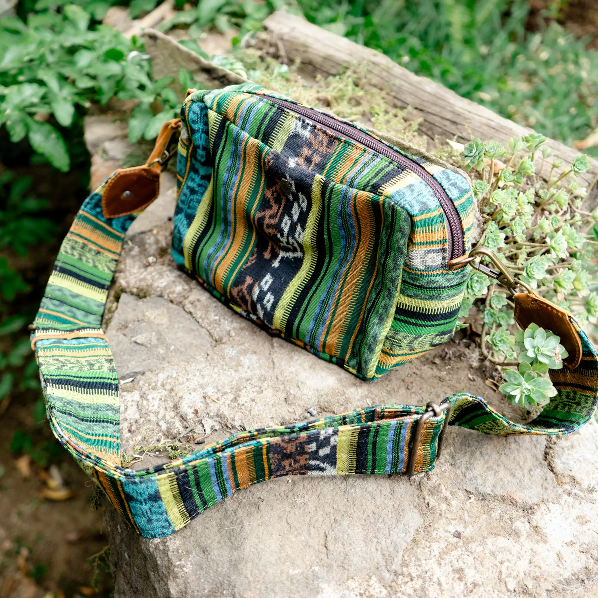LARGE WANDER CROSSBODY BAG   STRAP SET - CORTE - CAFE - NO. 15781