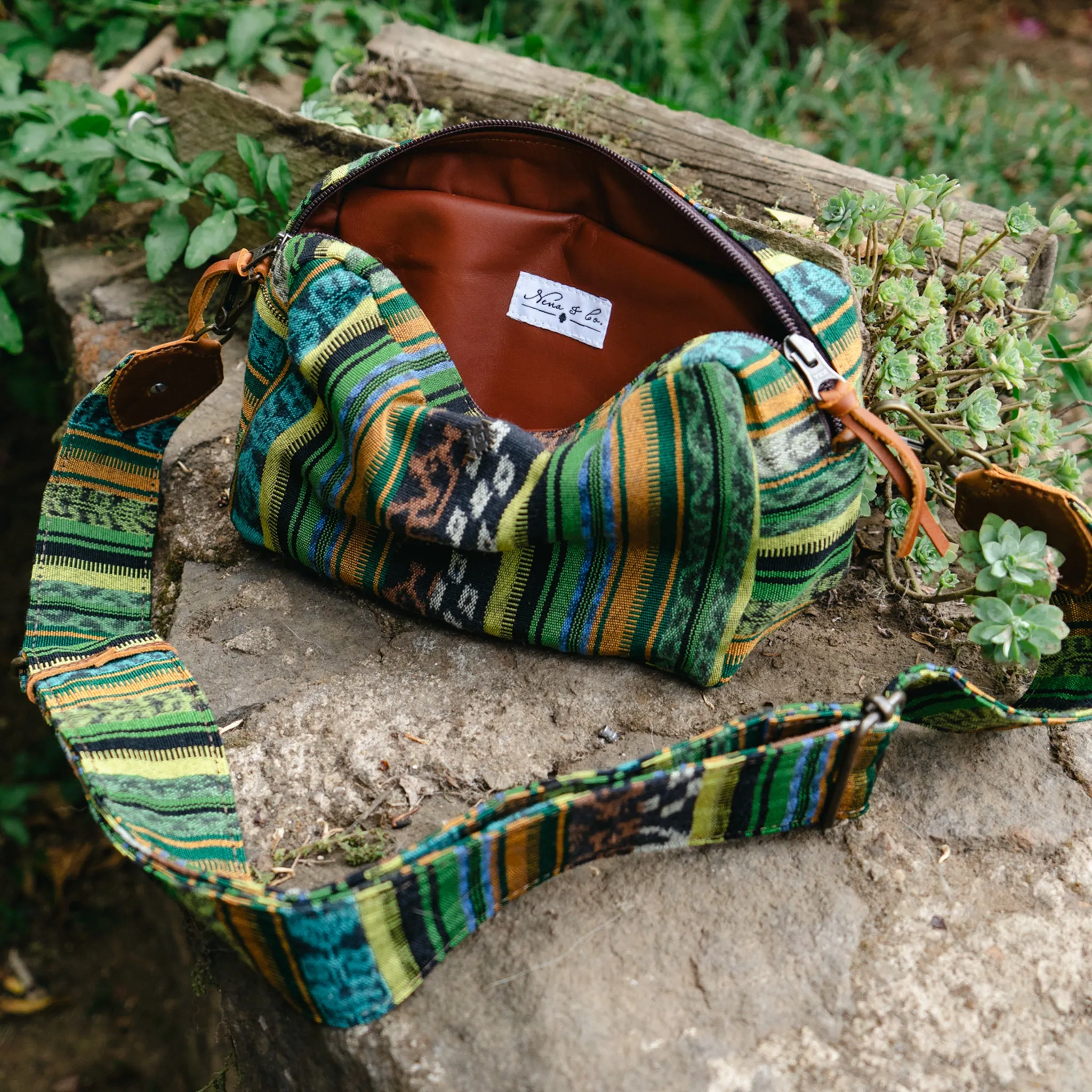 LARGE WANDER CROSSBODY BAG   STRAP SET - CORTE - CAFE - NO. 15781