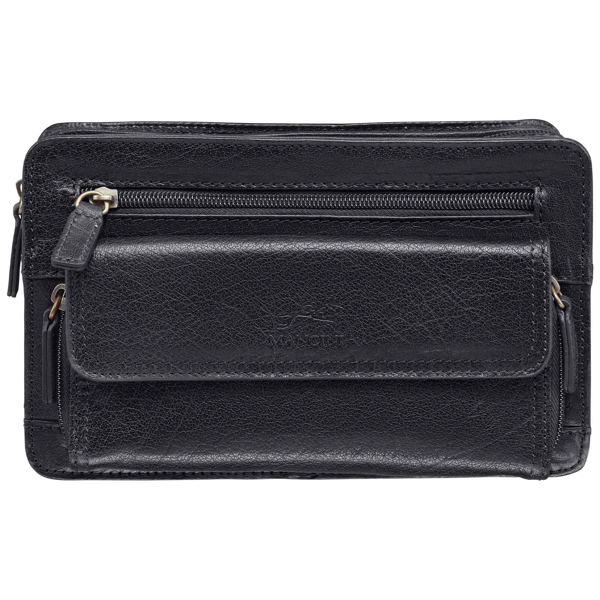 Mancini Arizona Unisex Bag with Zippered Organizer Pocket