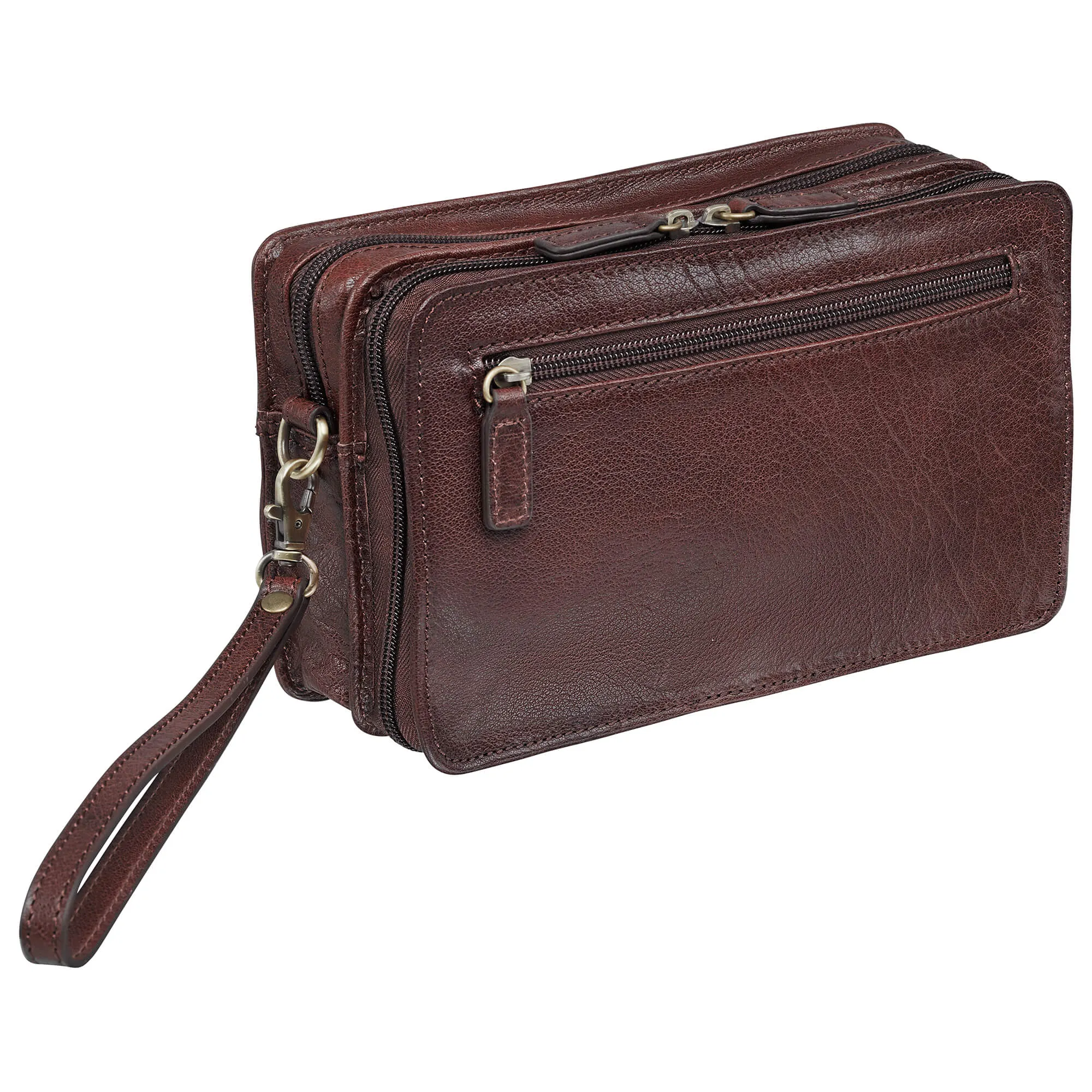 Mancini Arizona Unisex Bag with Zippered Organizer Pocket