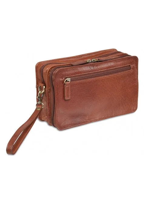 Mancini Arizona Unisex Bag with Zippered Organizer Pocket