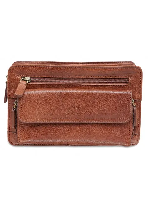 Mancini Arizona Unisex Bag with Zippered Organizer Pocket