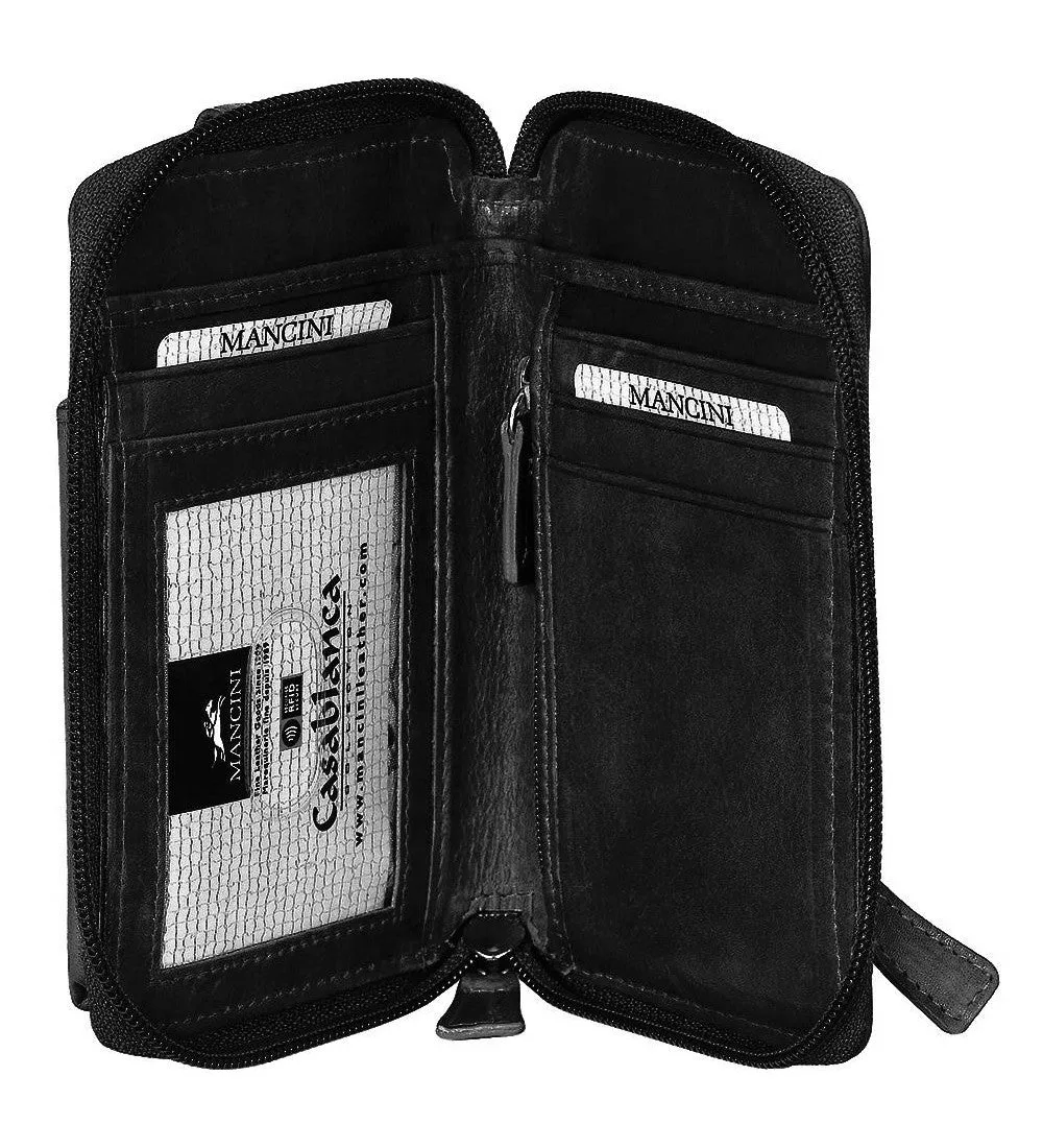 Mancini Casablanca RFID Cell Phone Wallet