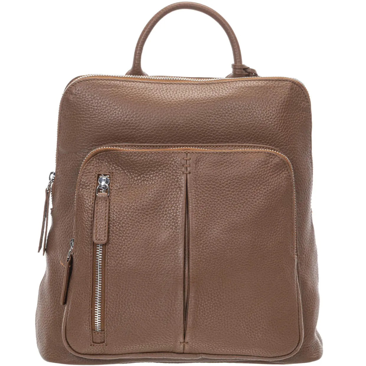 Mancini Pebbled Brigette Leather Backpack