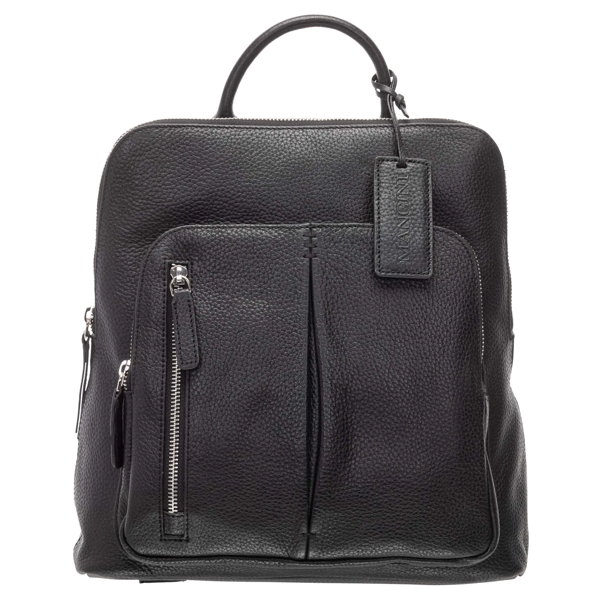 Mancini Pebbled Brigette Leather Backpack