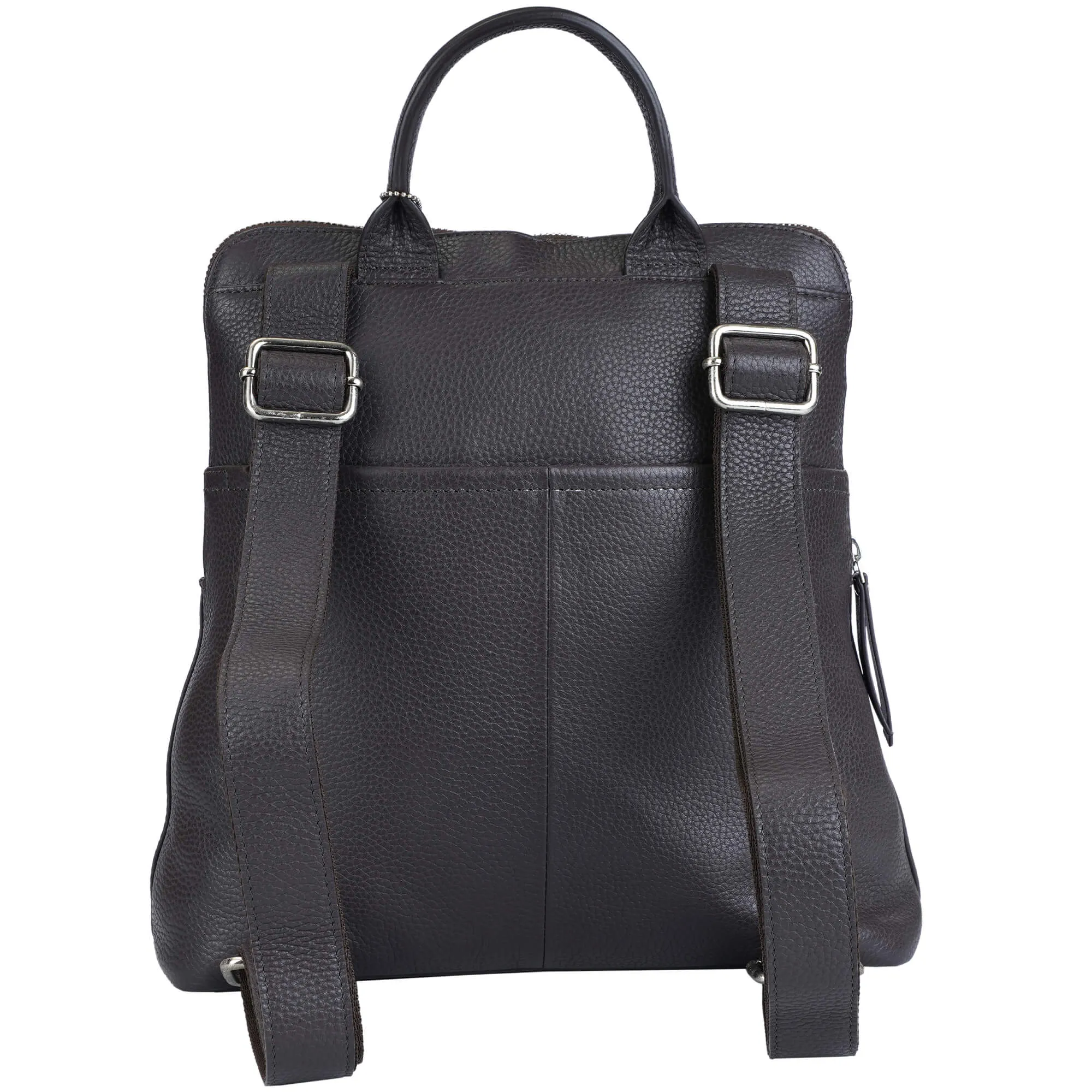 Mancini Pebbled Brigette Leather Backpack