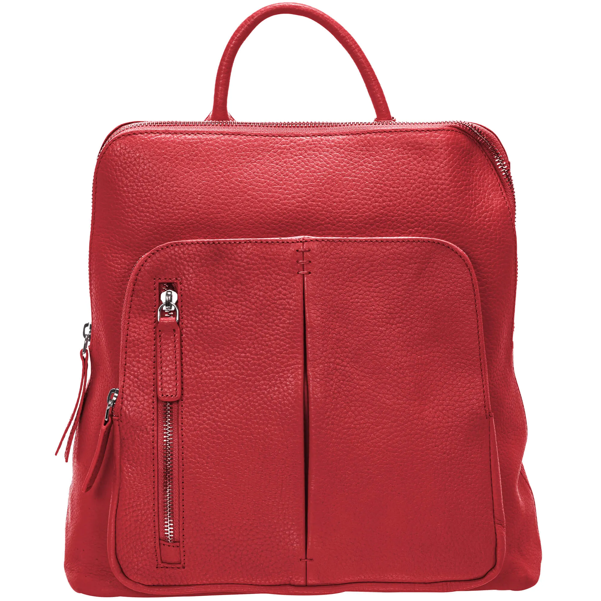 Mancini Pebbled Brigette Leather Backpack