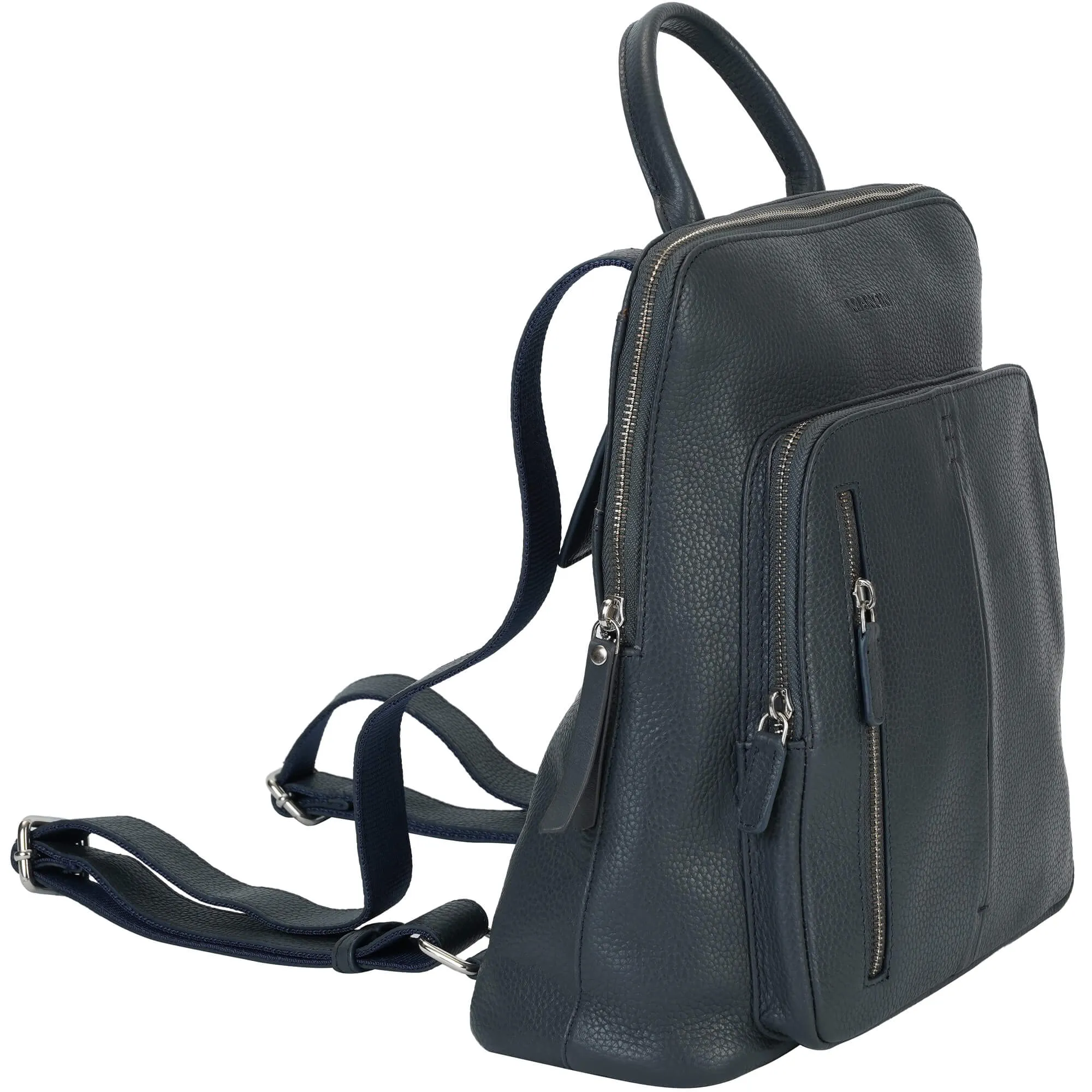 Mancini Pebbled Brigette Leather Backpack