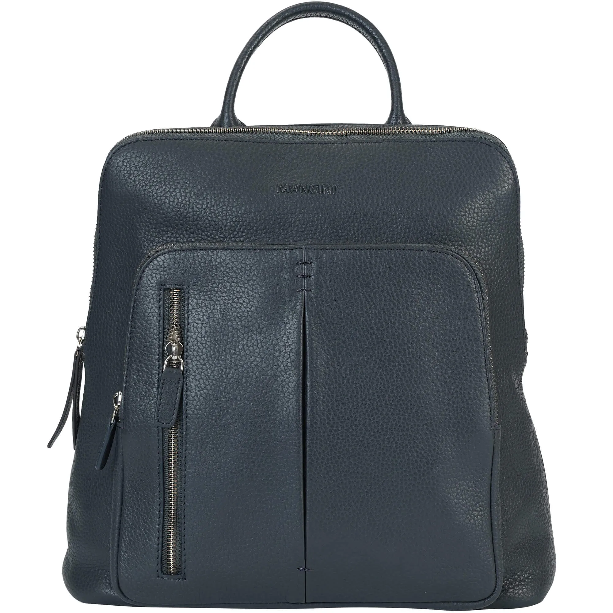 Mancini Pebbled Brigette Leather Backpack