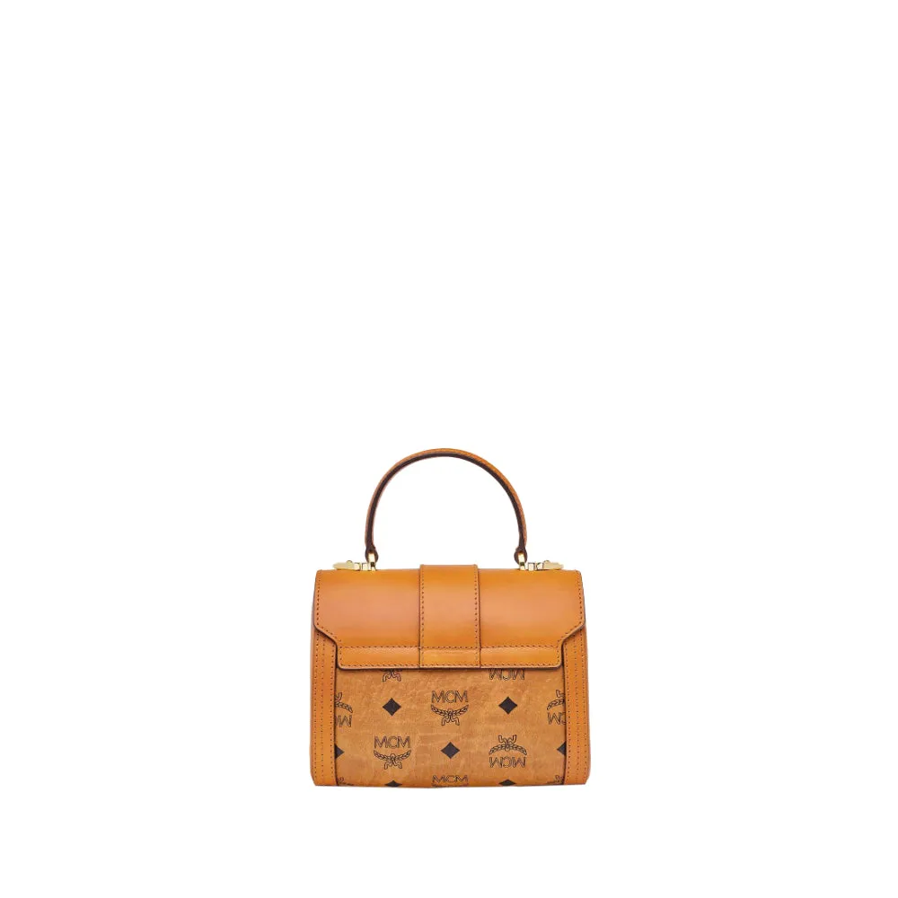 MCM Women's Tracy Satchel in Visetos Hand Bag