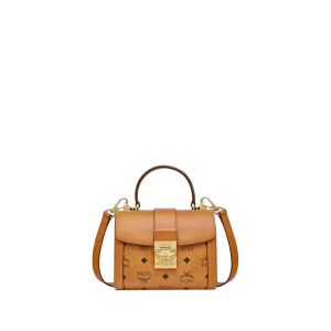 MCM Women's Tracy Satchel in Visetos Hand Bag