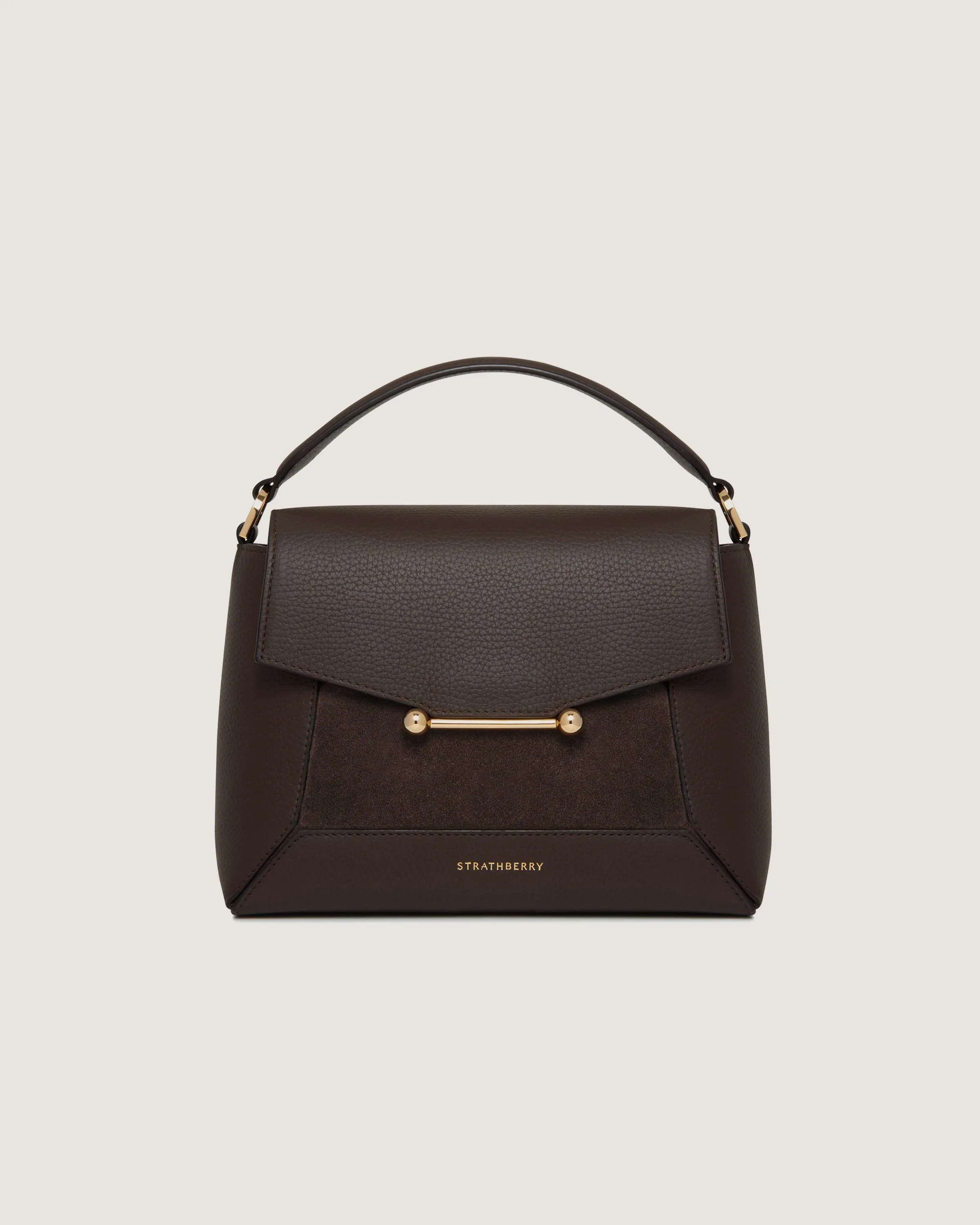 Mosaic Bag - Dark Chocolate Suede/Leather