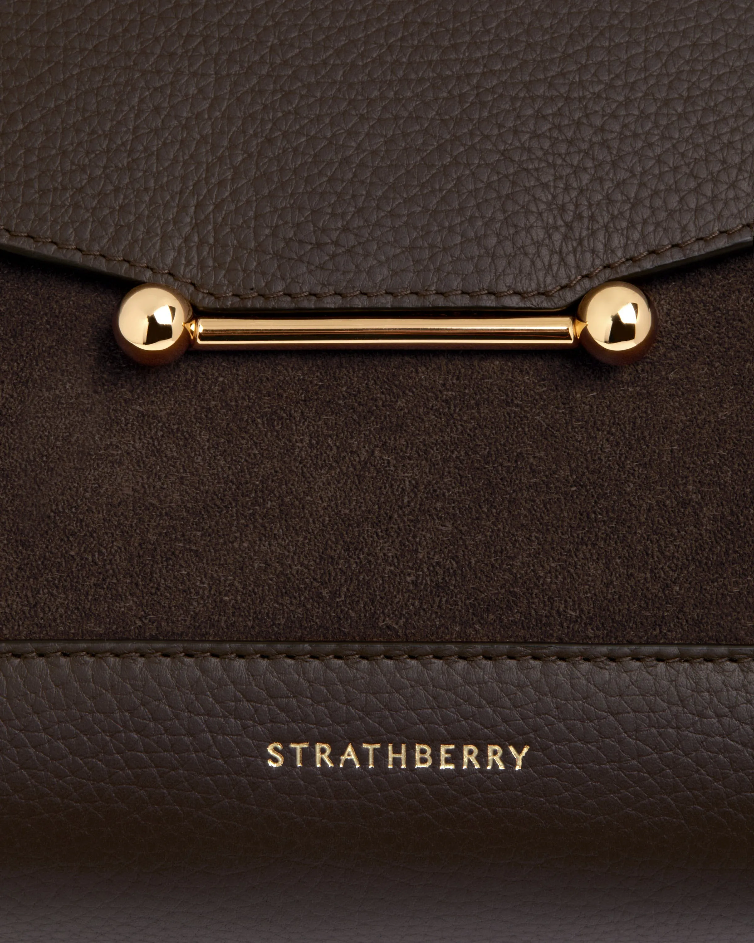 Mosaic Bag - Dark Chocolate Suede/Leather