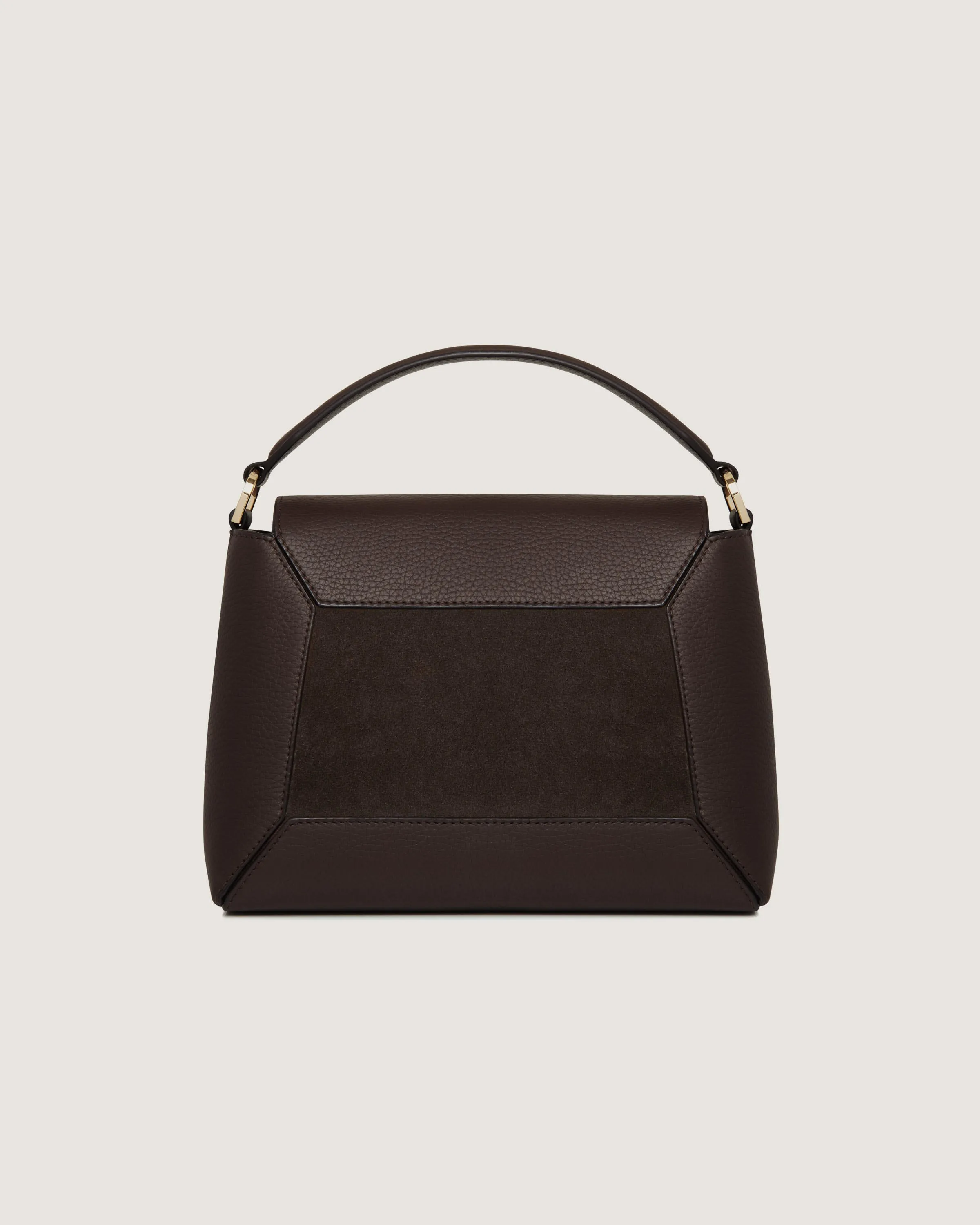 Mosaic Bag - Dark Chocolate Suede/Leather