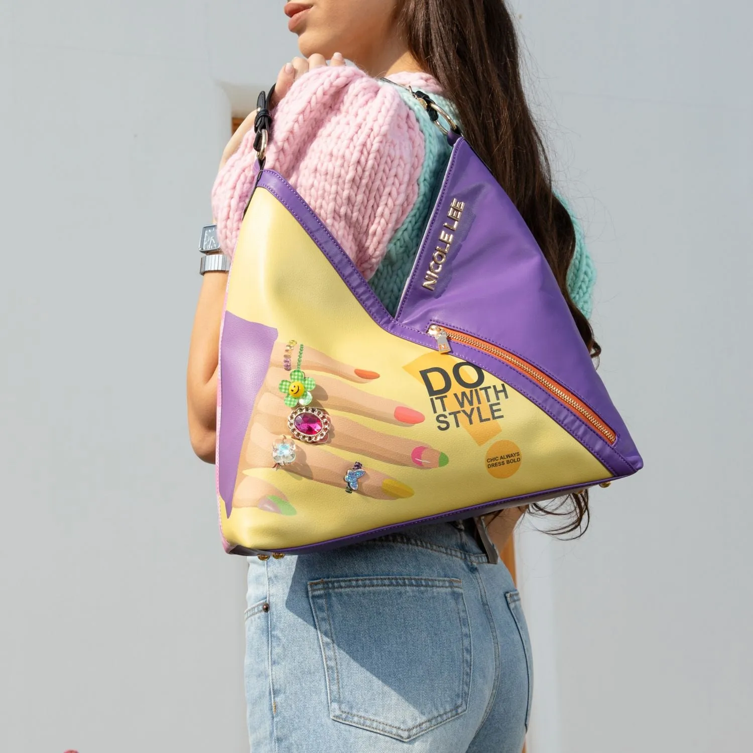 NAIL POLISH HOBO BAG