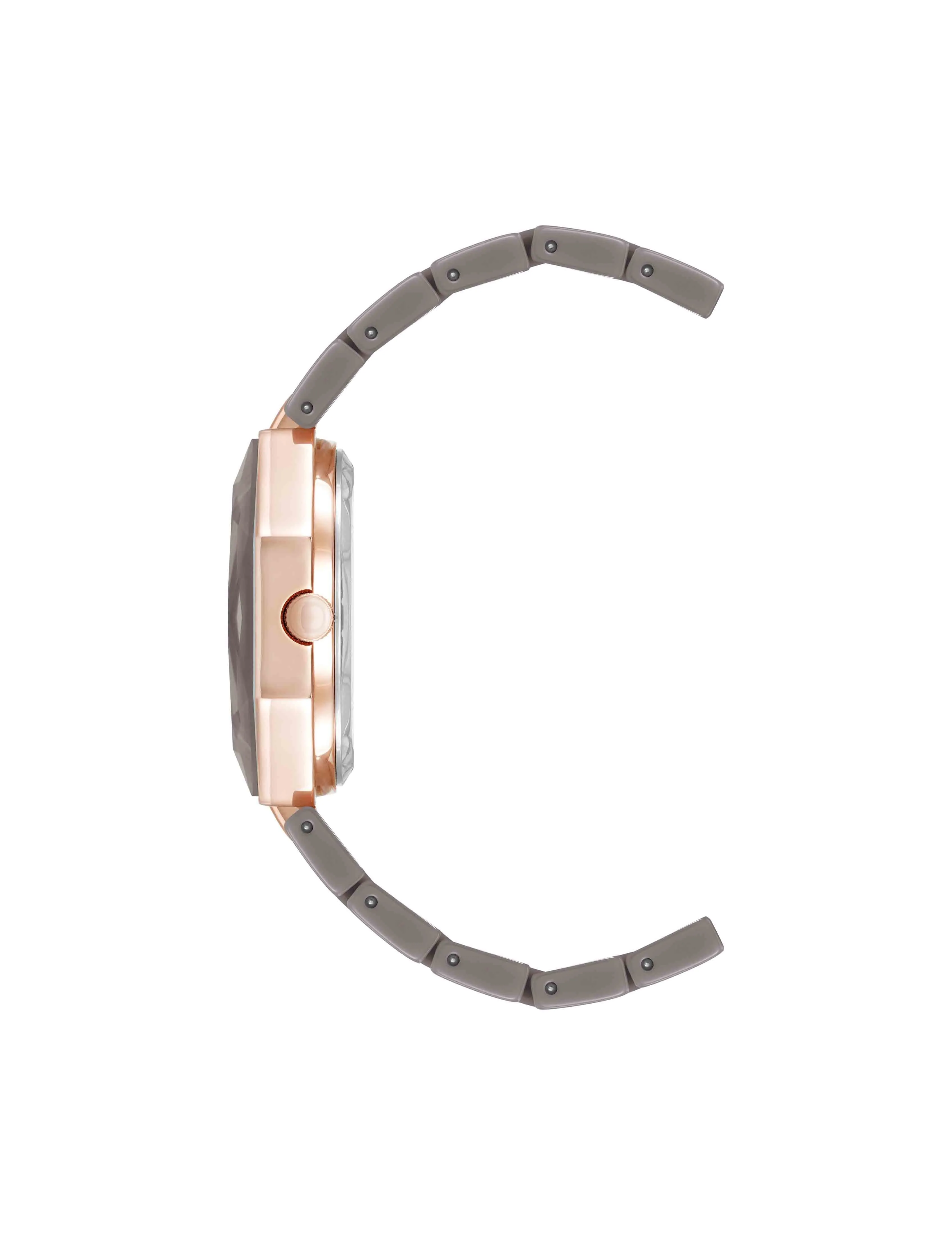 Octagonal Ceramic Diamond Dial Bracelet Watch