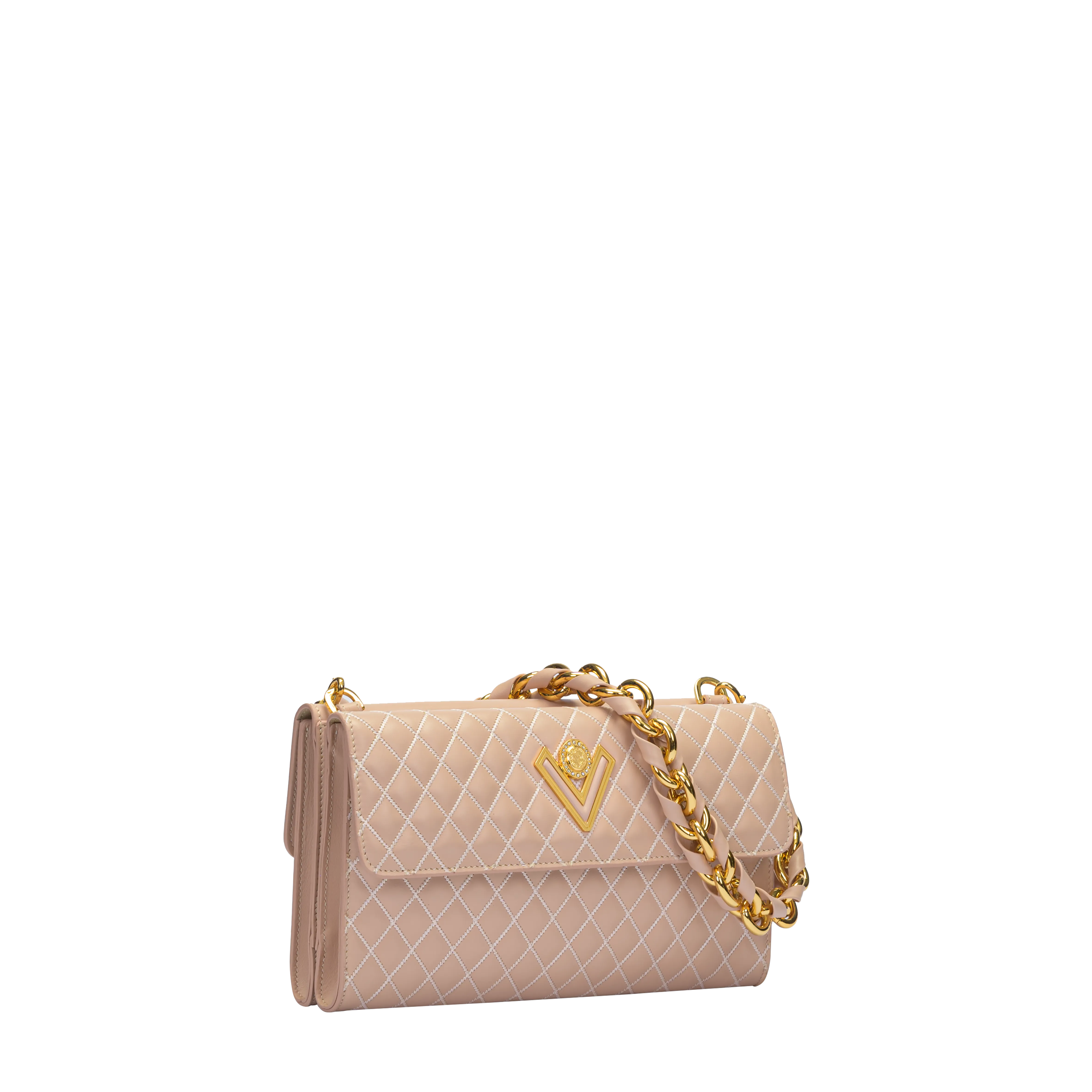 Orlandi Valentino Women's Quilted Shoulder Bag