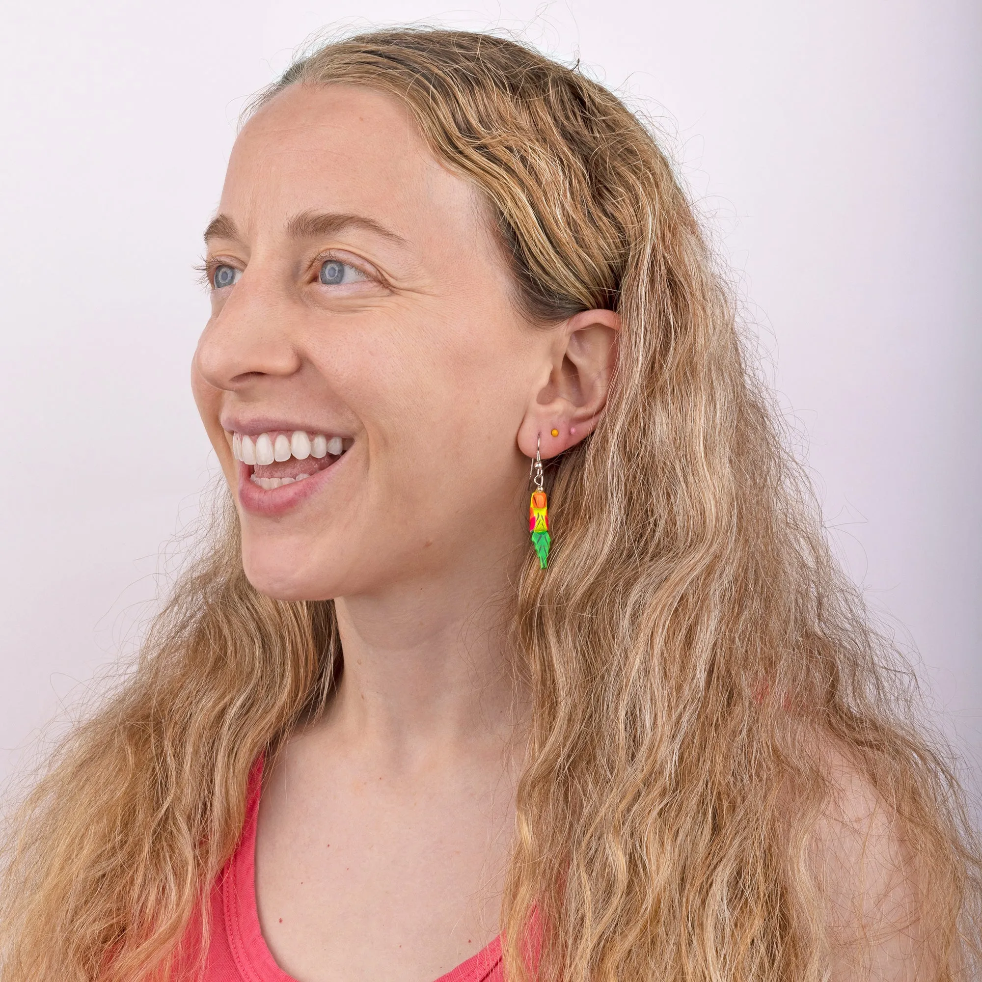 Parakeet Paradise Vintage Earrings