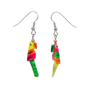 Parakeet Paradise Vintage Earrings