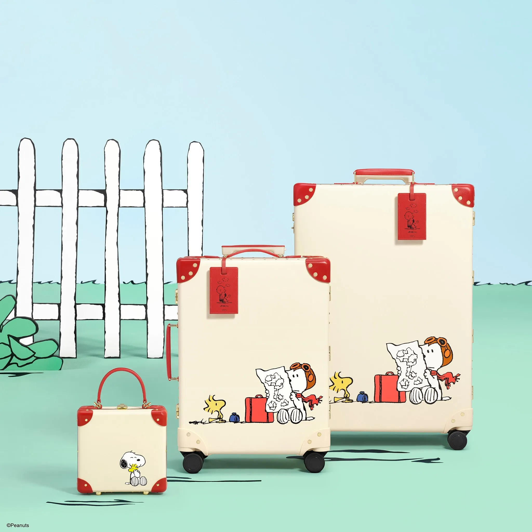 PEANUTS · London Square | Ivory/Red/Gold