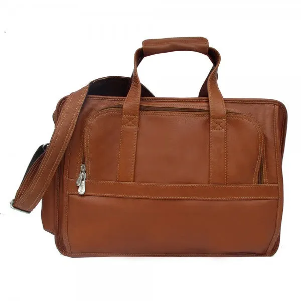 Piel Leather Half Moon Computer Briefcase